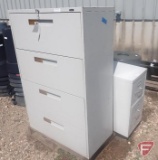 (1) 4 drawer file cabinet, (2) 2 drawer file cabinets; contents of pallet