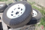 (2) Goodyear tires & rims, ST205/75R15