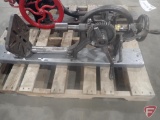 Champion Blower & Forge Co. Warranted post mount drill, hand operated