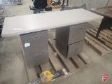 Desk, 4 drawer, disassembled, 60