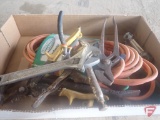 Extension cord, hand tools, tin snips