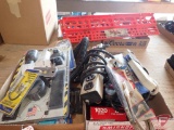 Power strips, cords, LED/laser pointer, Maglight flashlight; Contents of (2) boxes