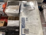 QTY OF STORE RETURNS CONTAINING MOEN VARIOUS STYLES OF FAUCETS,