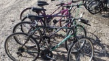 BICYCLES (4); HUFFY, SCHWINN, ROADMASTER; INV #S 552, 554, 566,