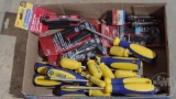 NEW HAND TOOLS; HEX KEY SETS, SCREWDRIVERS, 3/8