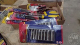 NEW HAND TOOLS; METRIC SOCKET SET, HEX KEY SETS, SCREWDRIVERS