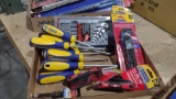 NEW HAND TOOLS; METRIC SOCKET SET, HEX KEY SETS, SCREWDRIVERS,