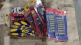 NEW HAND TOOLS; METRIC SOCKET SET, HEX KEY SETS, SCREWDRIVERS