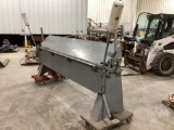 8' SHEET METAL BRAKE ON CASTERS, SELLER SAID IT WILL