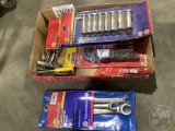 NEW HAND TOOLS; FLARE NUT WRENCH SET, METRIC SOCKET SET,