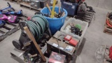 GARDEN HOSE ON REEL, BOOT CLEANER, SHAPER/ROUTER TABLE, ROUTER WITH