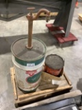 CONOCO OIL BARREL, WORTHMORE GREASE CAN