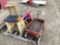 TOY WORKBENCH, TRIKE, RADIO FLYER WAGON