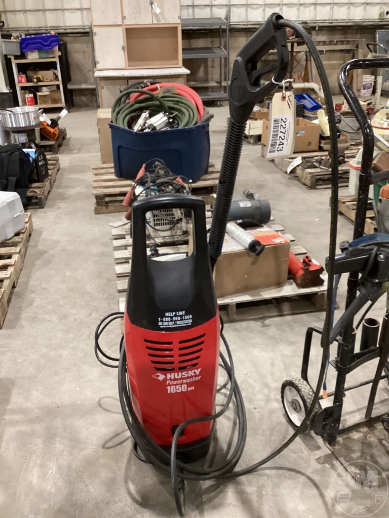 HUSKY POWER WASHER, 1650 PSI | Art, Antiques & Collectibles | Online  Auctions | Proxibid