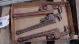 (3) RIDGID PIPE WRENCHES