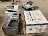 PRINTERS: BROTHER MFC-6490CW MULTI FUNCTION CENTER, HP LASERJET 500 MFP,