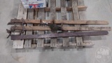 (3) ANTIQUE WOULD CLAMPS, SHOULDER DRILL
