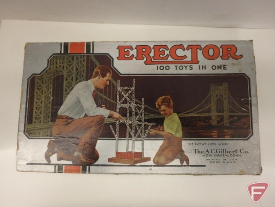 Gilbert Erector Set: No 2 1/2 - The Apprentice Set (18 1/4" x 10 1/4" x 3/4"); 1937