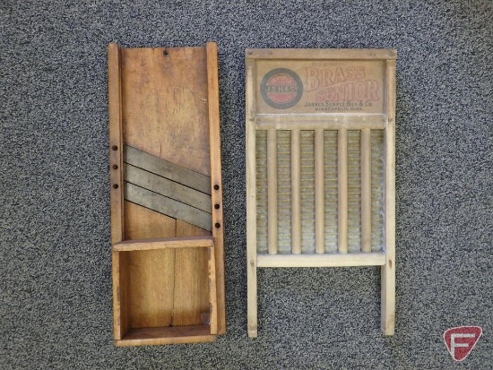 Kraut cutter and washboard