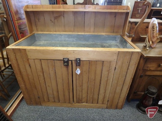 Dry sink, 51"w x 23"d x 48"h