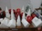 Christmas/Holiday village candles, red are battery-operated