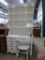 2-piece desk with shelving unit, desk chair and table lamp, 40