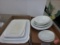Ironstone and other white dishware.
