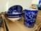 Temp-tations dishware, bowls and trays, reds and blues