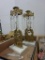 Metal candle holders with glass prisms, eagle metal wall candle holders