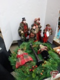 Caroller dolls, wreath