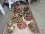 (8) Tom Clark signed gnome figurines