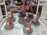 (7) Tom Clark signed gnome figurines
