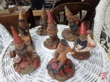 (7) Tom Clark signed gnome figurines
