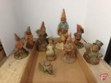 (9) Tom Clark signed gnome figurines