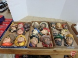Vintage plaster busts wall hangings(3) boxes