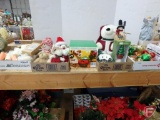 Christmas/Holiday: battery-operated candles, cookie jar, night lights, lighted bulb garland