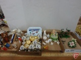 Christmas/Holiday decorative items, Easter items.