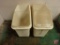 (2) Rubbermaid storage containers on wheels
