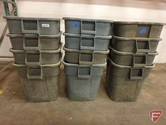 (12) Rubbermaid polycontainers