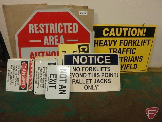 Assorted signs