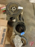 Pneumatic tires, tubes and hard rubber wheels