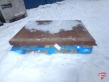 (2) Diamond plate tapered steel ramps (for toledo scale), 36