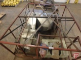 Stainless steel bagging system with scale controller, appears to be unused in crate