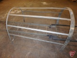 8' Steel rung ladder with safety cage