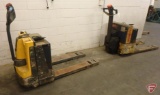 (1) Komatsu walk behind electric pallet jack, (1) Jungheinrich walk behind electric pallet jack