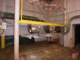 (3) Dispensing shoot platform with OZ premium 2,200 Lb capacity chain hoist and in floor scale