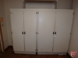 (6) Storage cabinets, (2) bookshelves