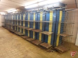 White Carousel Storage & Retrieval System with (29) sections and (3) shelves to a section