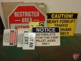 Assorted signs