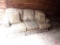 Fabric covered couch, 84